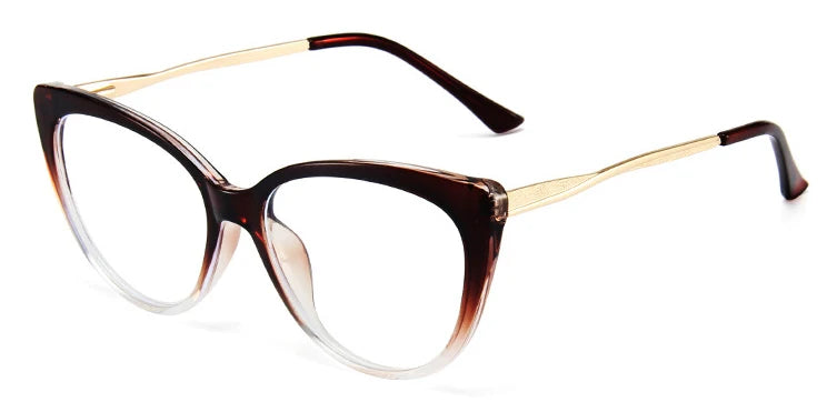 Vintage Alloy Cat-Eye Blue Light Glasses