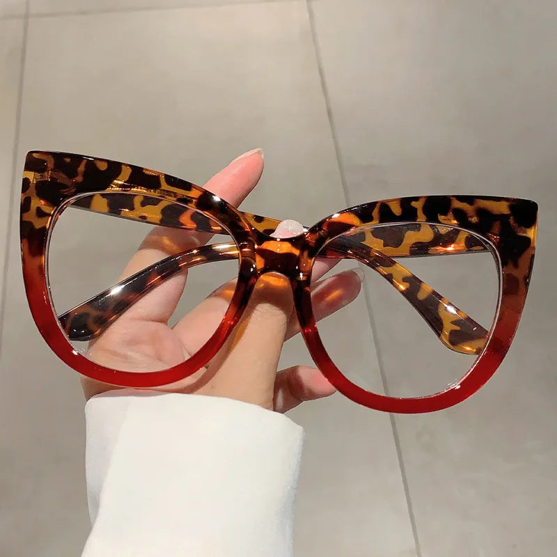 Oversized Cat-Eye Blue Light Glasses
