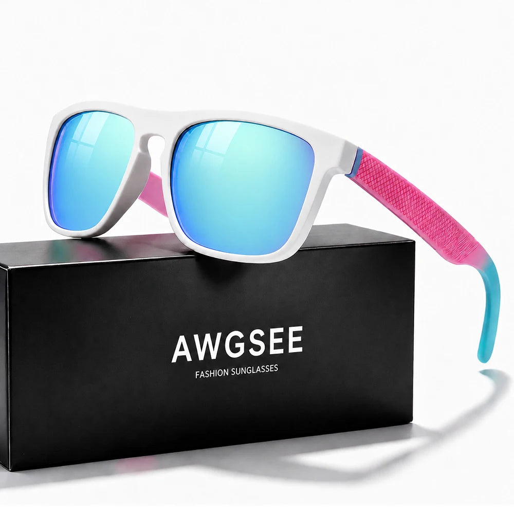 Mirrored Polarized Square Sunglasses