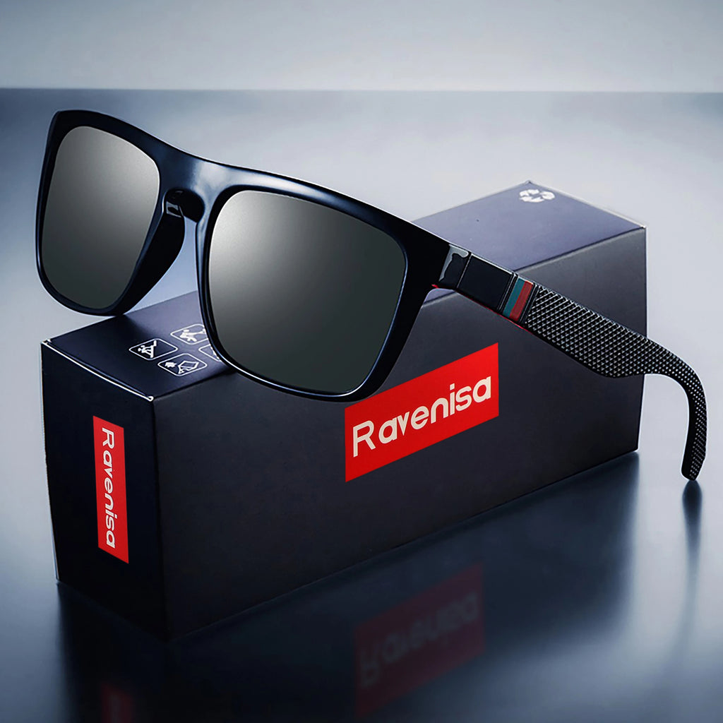 Vintage Polarized Rectangle Sunglasses
