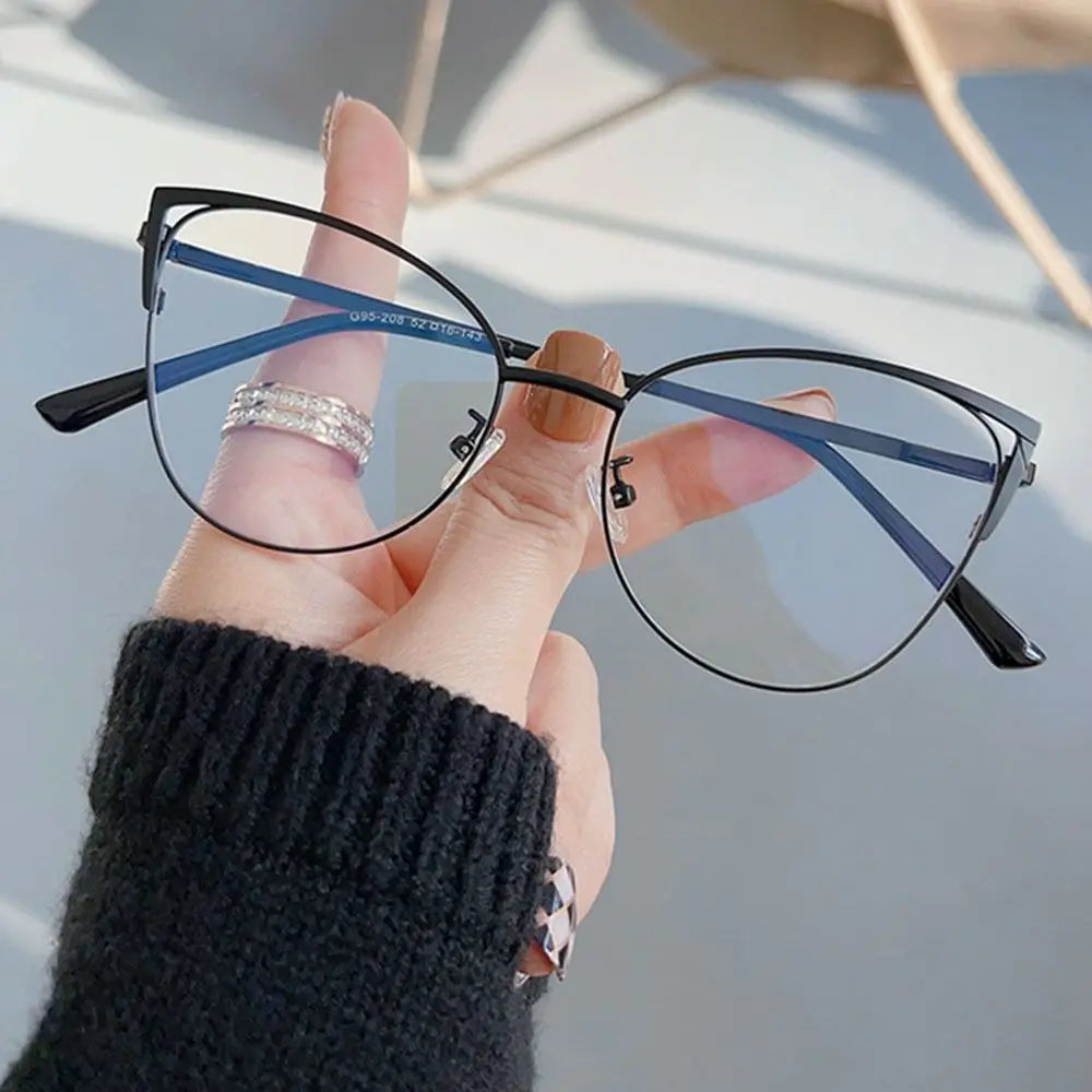 Metal Cat-Eye Blue-Light Glasses