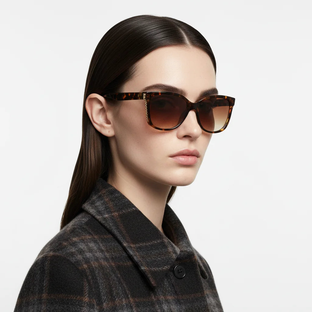 Vintage Gradient Cat-Eye Sunglasses