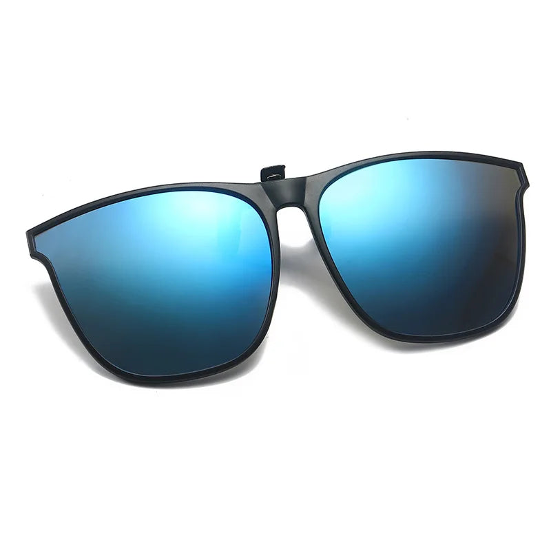 Mirrored Clip-On Sunglasses
