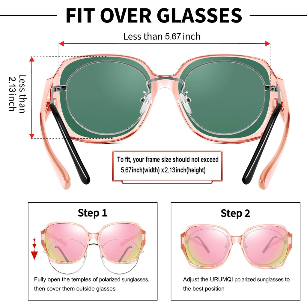 Extra-Large Polarized Fit-Over Sunglasses