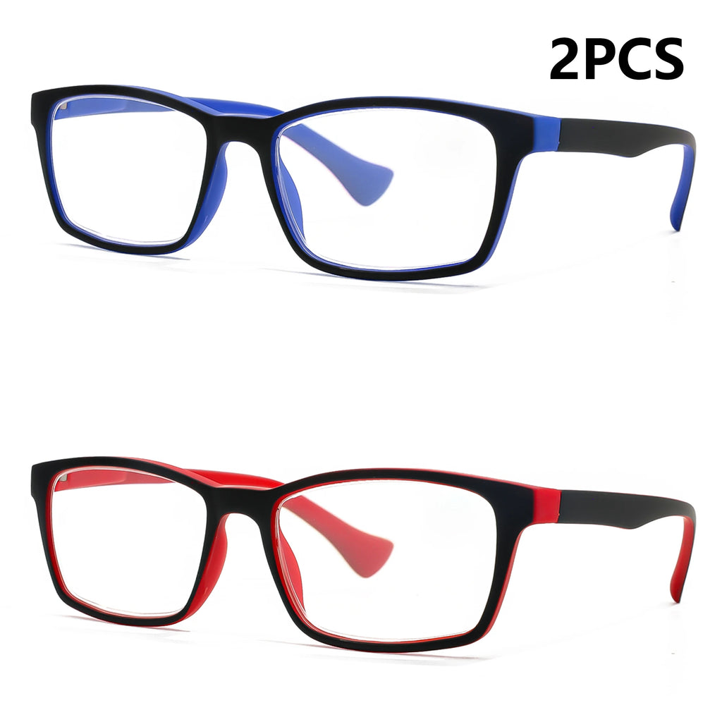 Two-Pair Rectangle Reading Glasses Set