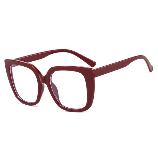 Oversized Vintage Cat-Eye Blue Light Glasses