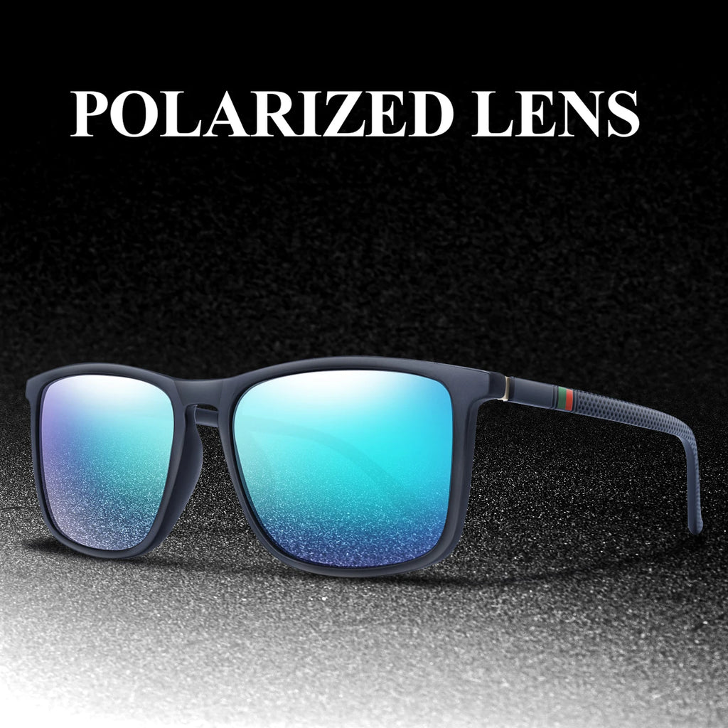 Retro Polarized Square Sunglasses