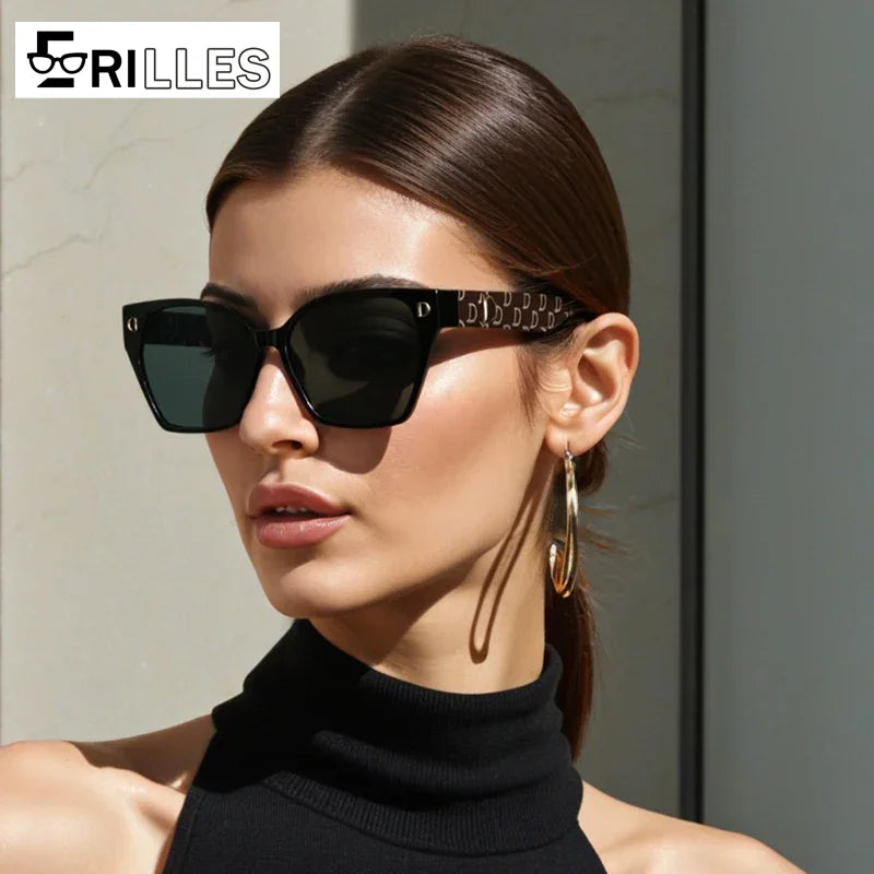 Retro UV400 Cat-Eye Sunglasses