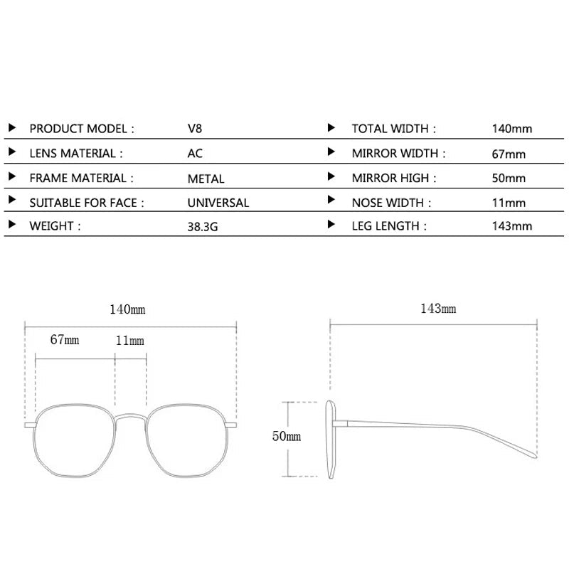 Oversized Metal Pilot Sunglasses
