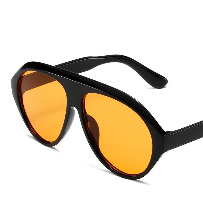 Oversized Pilot Shield Sunglasses