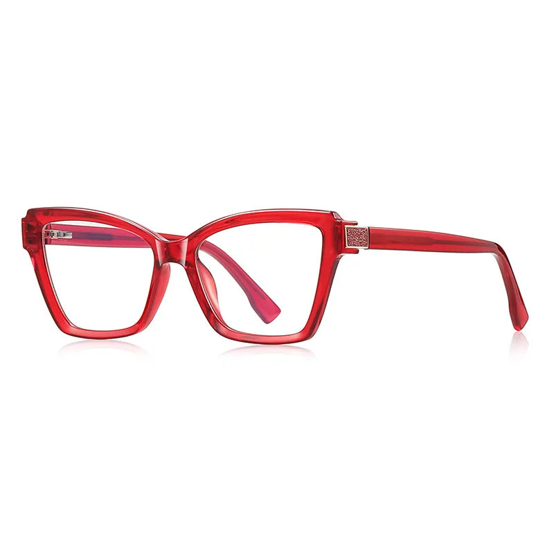 Green Cat-Eye Optical Glasses