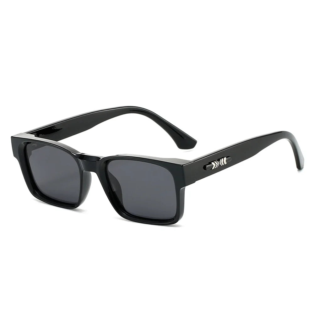 Metal-Core Rectangle Sunglasses