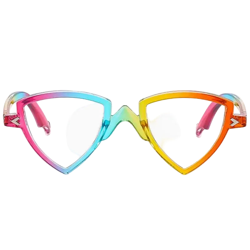 Irregular Cat-Eye Blue-Light Glasses