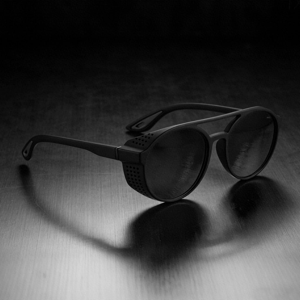 Polarized Steampunk Round Sunglasses