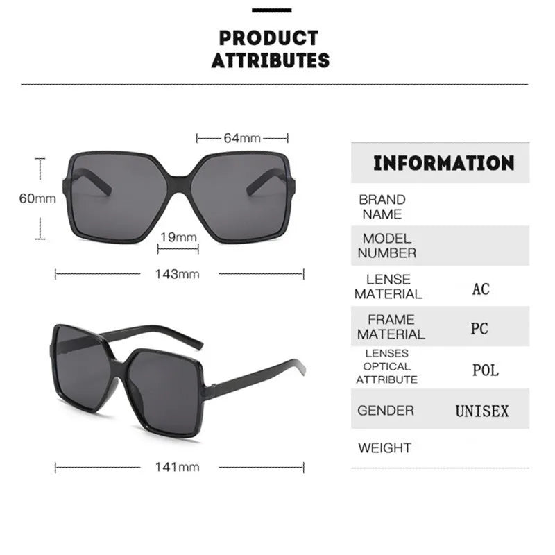 Oversized Butterfly Gradient Sunglasses
