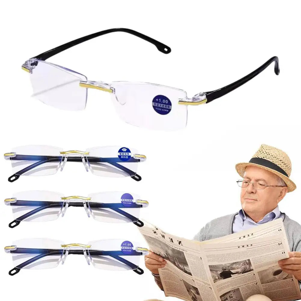 Gold Rectangle Reading Glasses