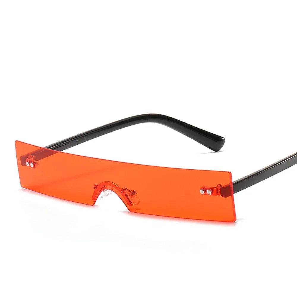 Slim Photochromic Rectangle Sunglasses