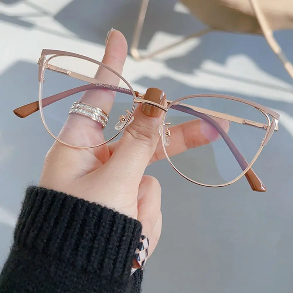 Metal Cat-Eye Blue-Light Glasses