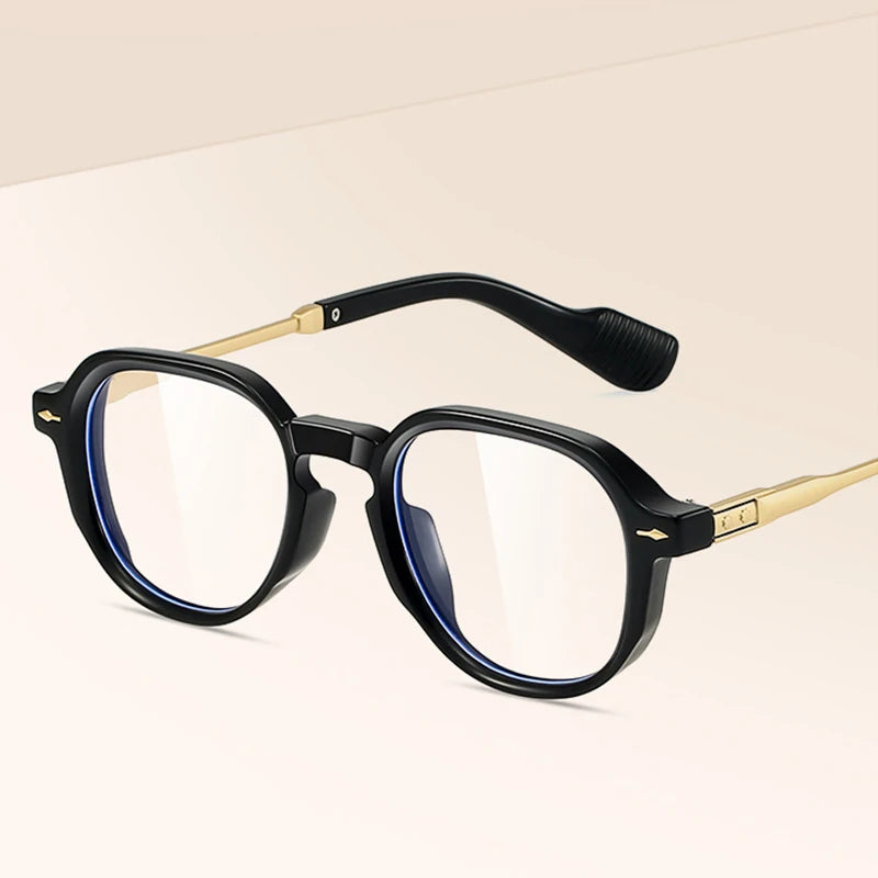 Bold Geometric Blue-Light Sunglasses