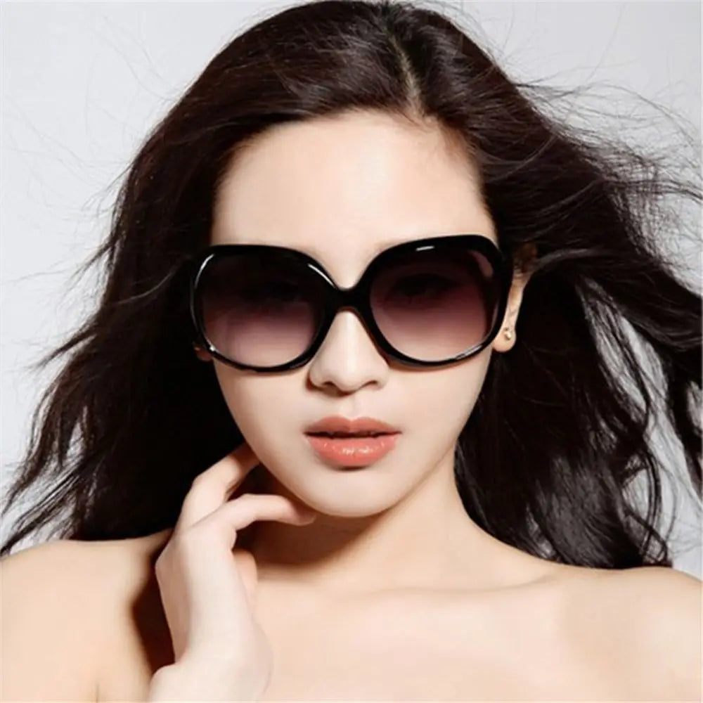 Vintage Oversized Elliptical Sunglasses