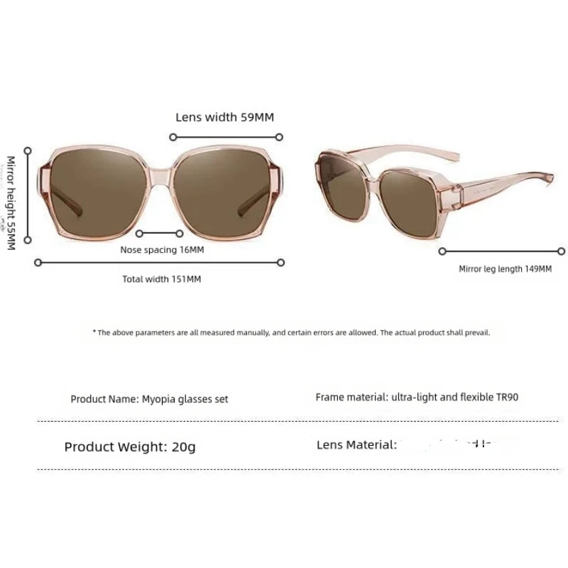 Vintage Fit-Over UV400 Sunglasses