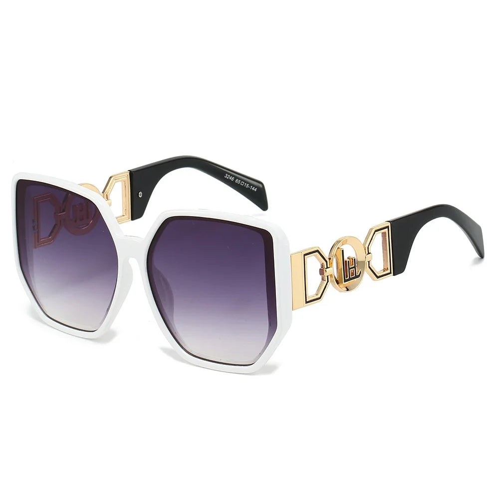 Oversized Cutout Cat-Eye Sunglasses