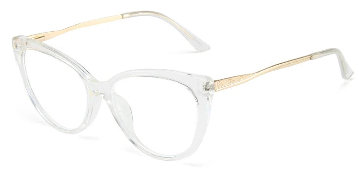 Vintage Alloy Cat-Eye Blue Light Glasses