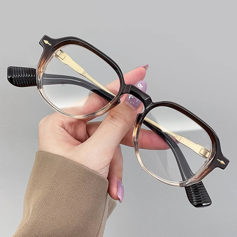 Bold Geometric Blue-Light Sunglasses