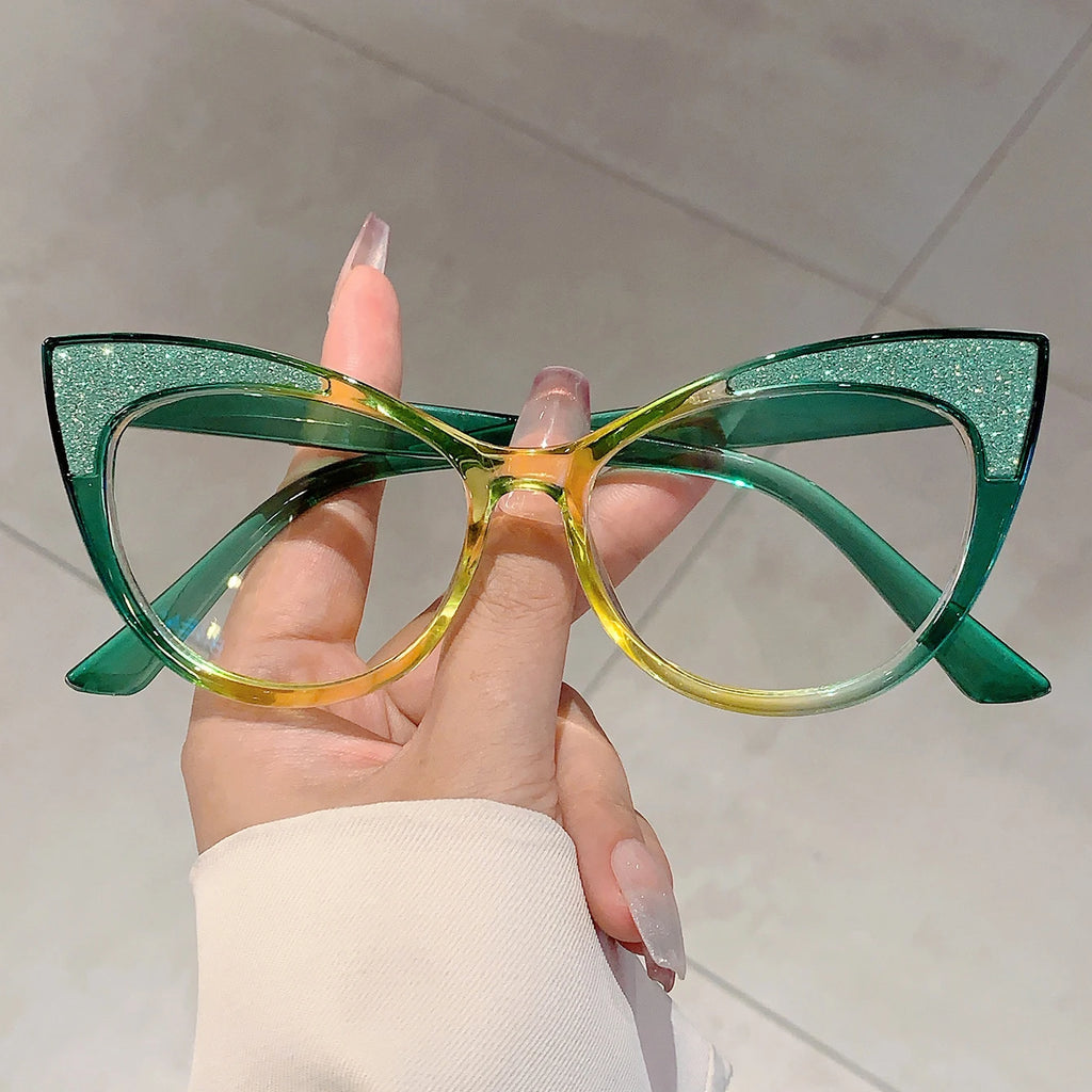 Colorful Bling Cat-Eye Frames