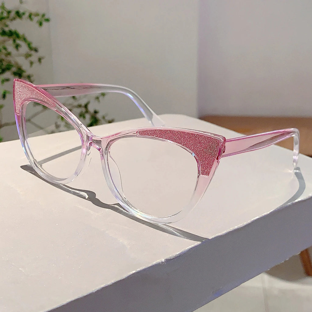Colorful Bling Cat-Eye Frames