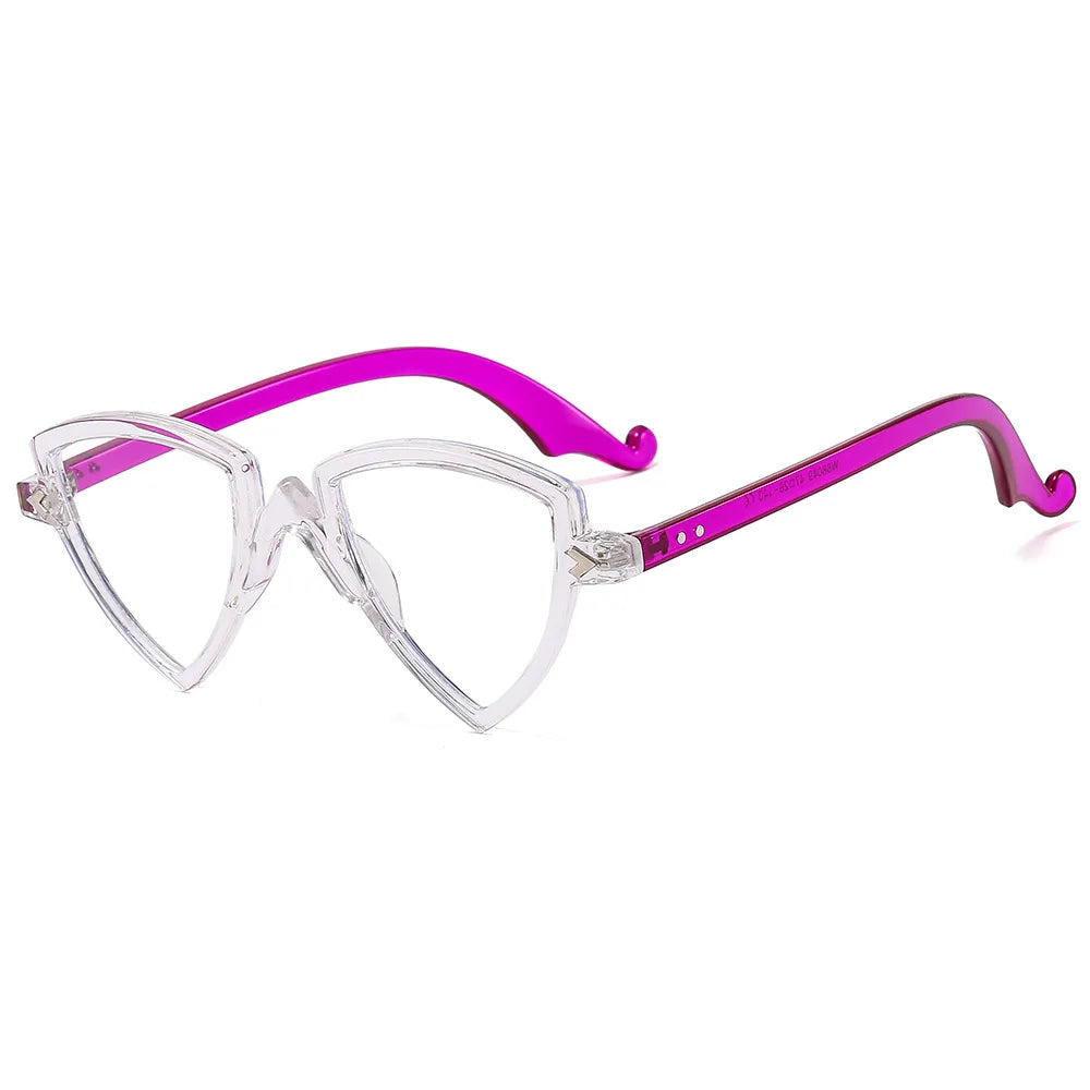 Irregular Cat-Eye Blue-Light Glasses