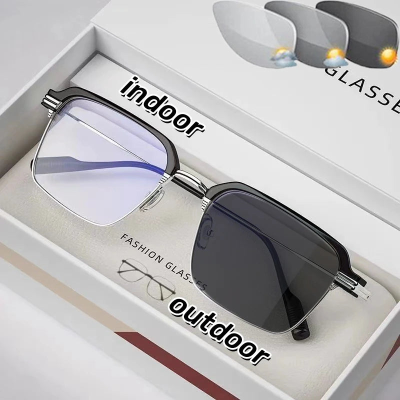 Black & Gold Photochromic Reading Glasses