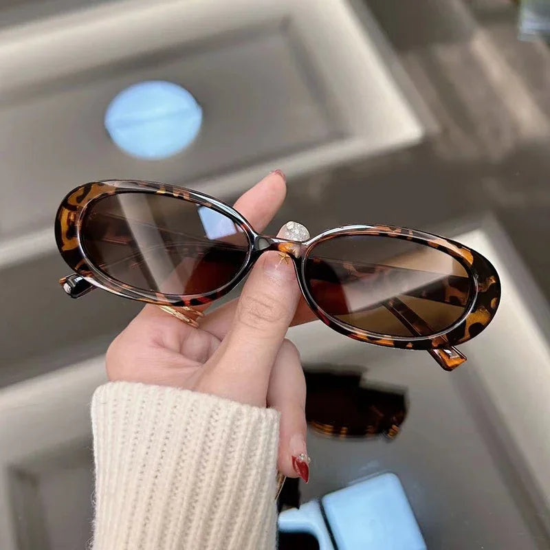 Vintage Tortoiseshell Oval Sunglasses