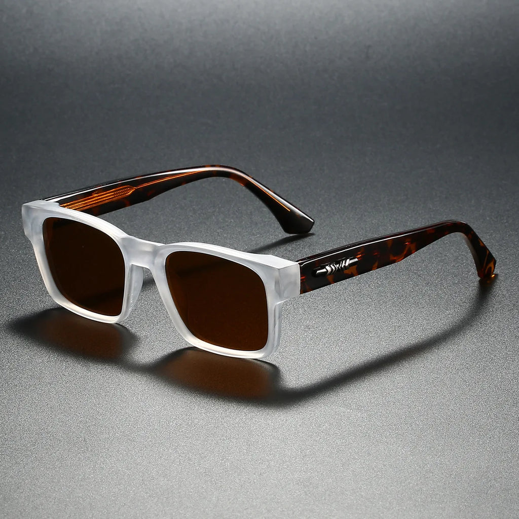 Metal-Core Rectangle Sunglasses
