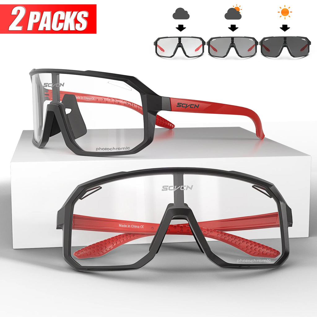 2-Pack Photochromic Cycling Sunglasses
