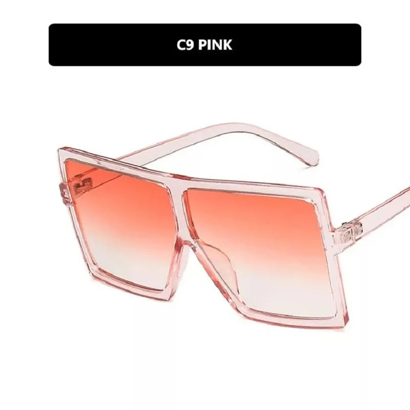 Oversized Vintage Rectangle Sunglasses