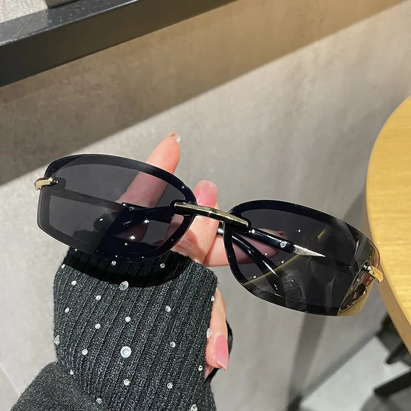 Rimless Y2K Sunglasses