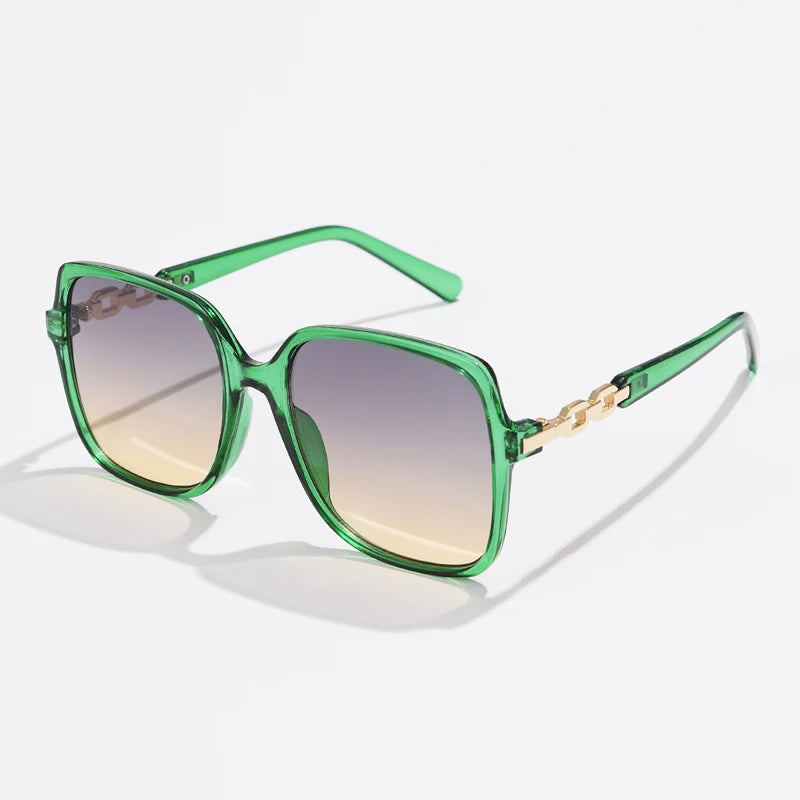 Colorful Square Big Frame Sunglasses