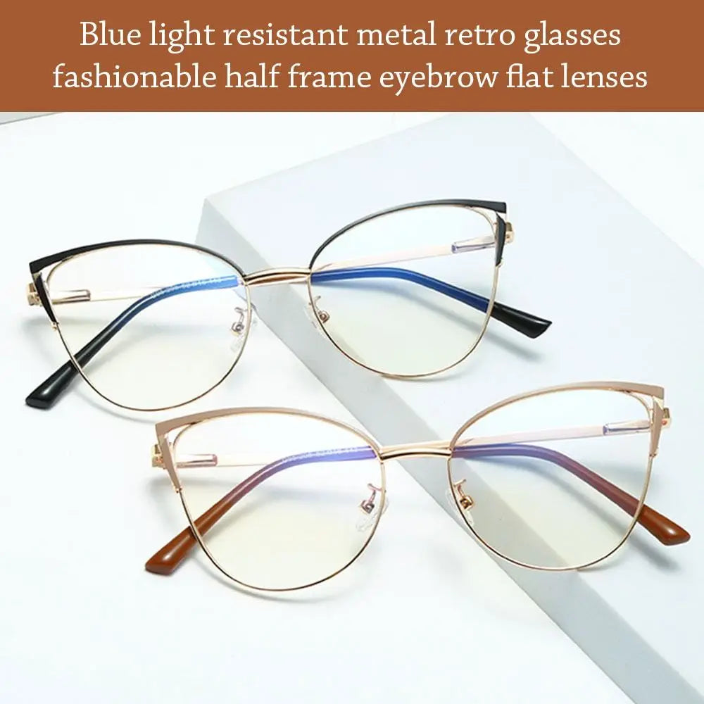 Metal Cat-Eye Blue-Light Glasses