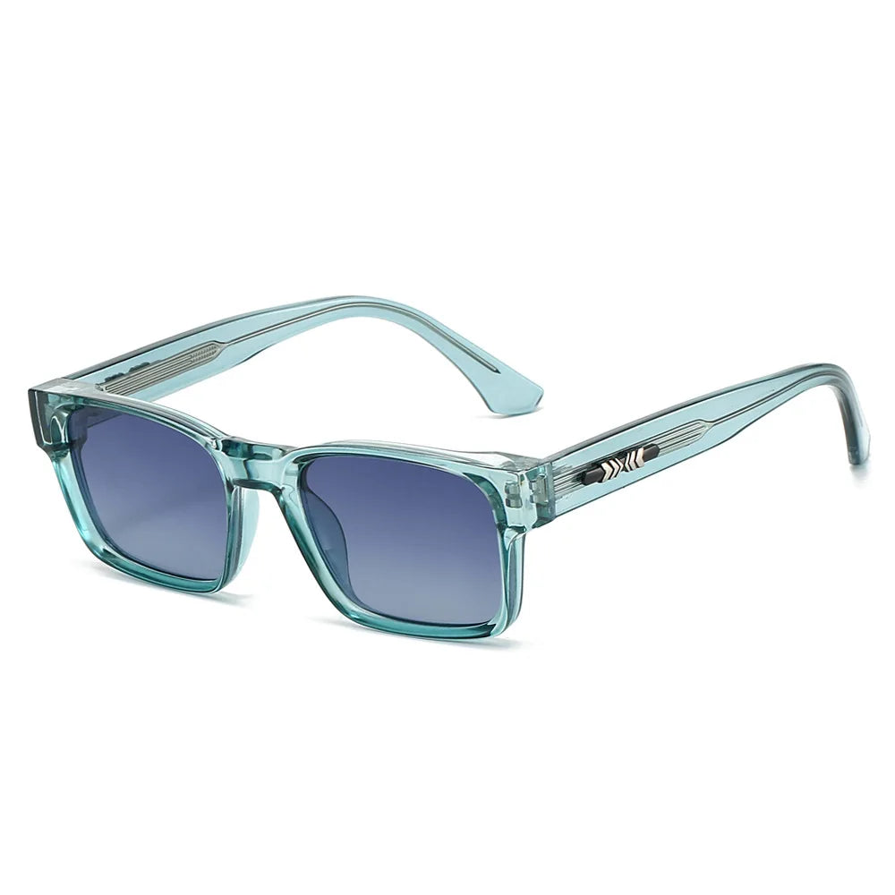 Metal-Core Rectangle Sunglasses