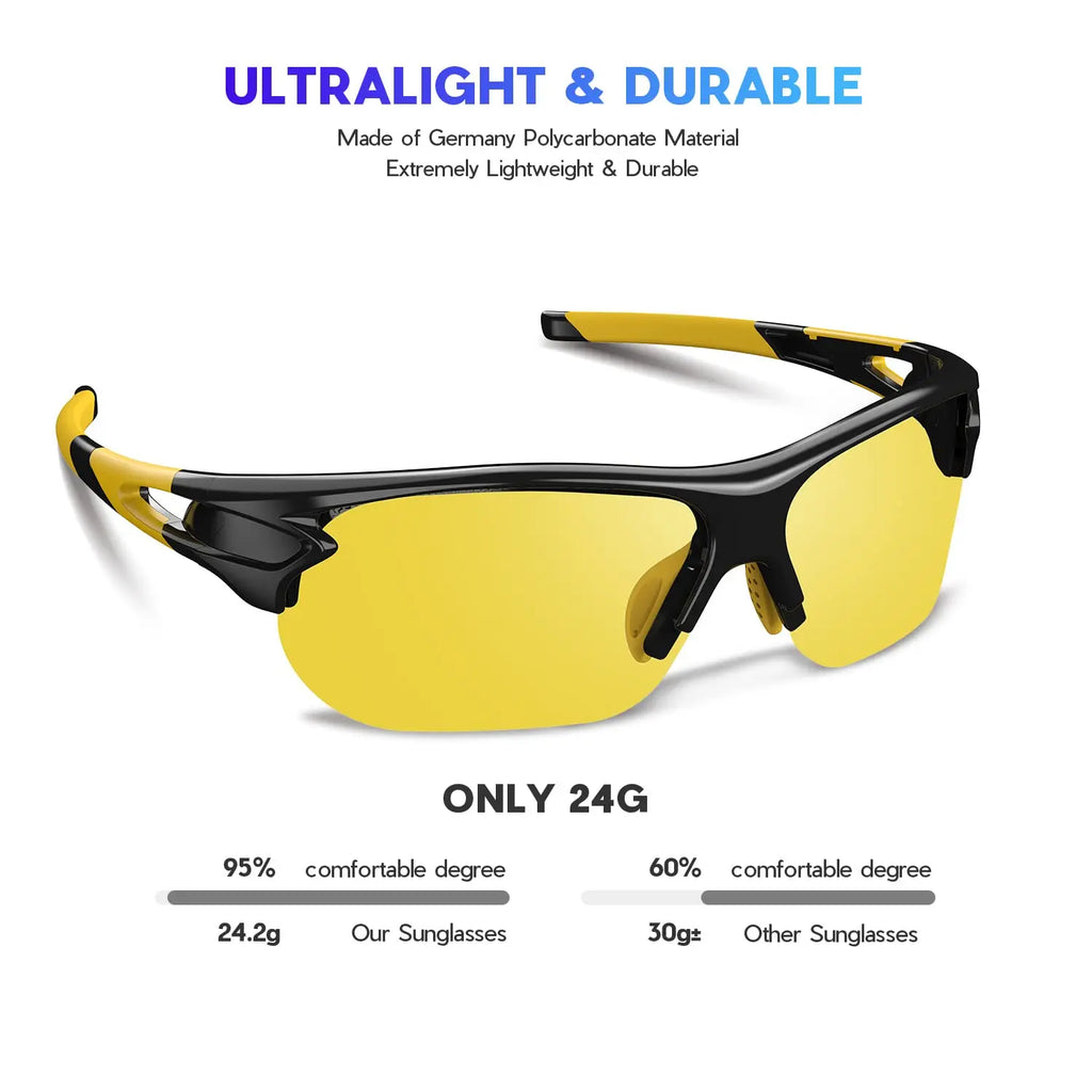 Tactical Windproof Motorcycle Glasses-Yellow