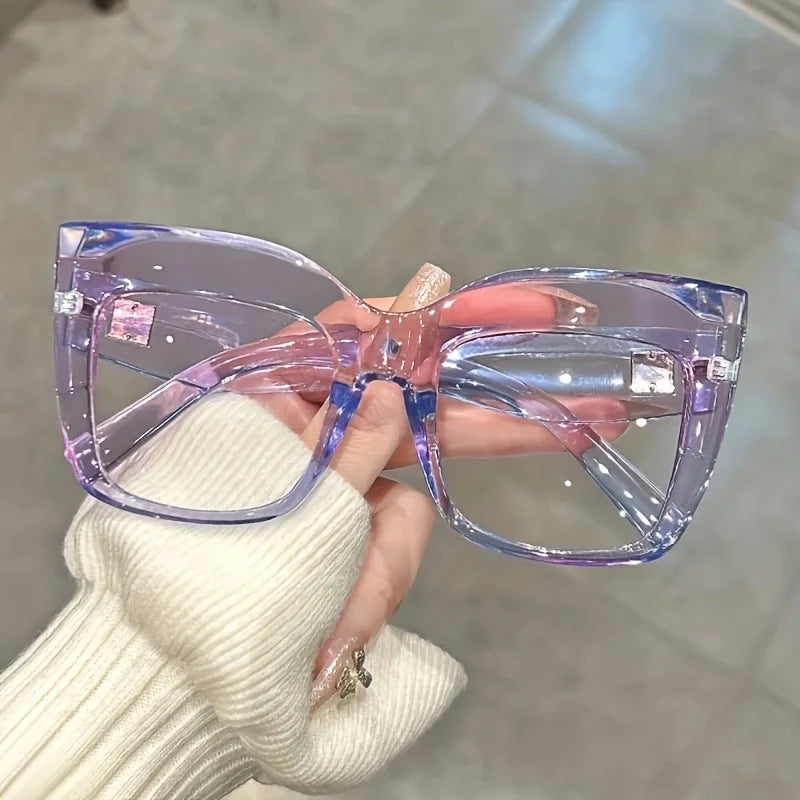 Jelly Color Cat-Eye Glasses