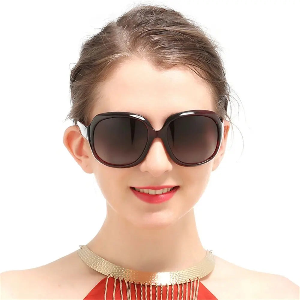 Oversized Elliptical Sunglasses