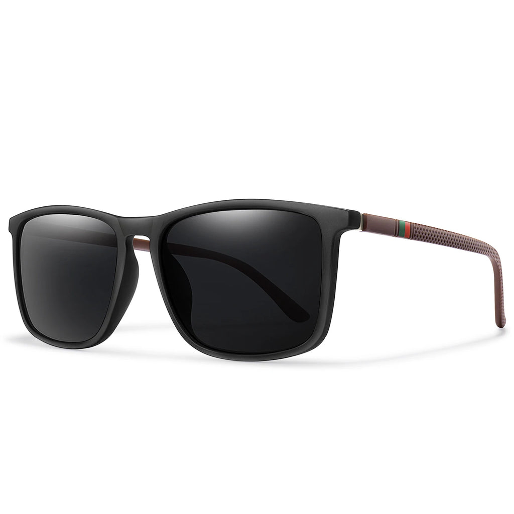 Retro Polarized Square Sunglasses