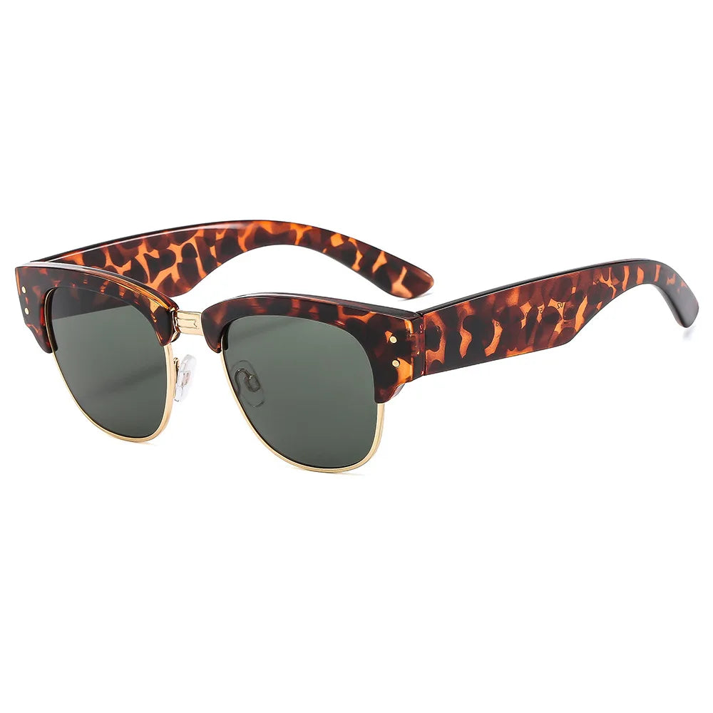 Retro Rivet Pilot Sunglasses