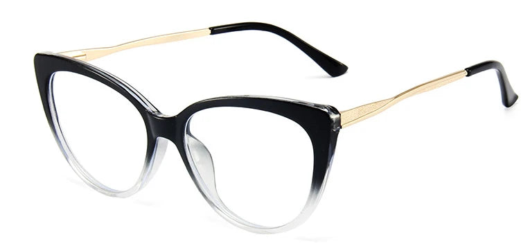 Vintage Alloy Cat-Eye Blue Light Glasses