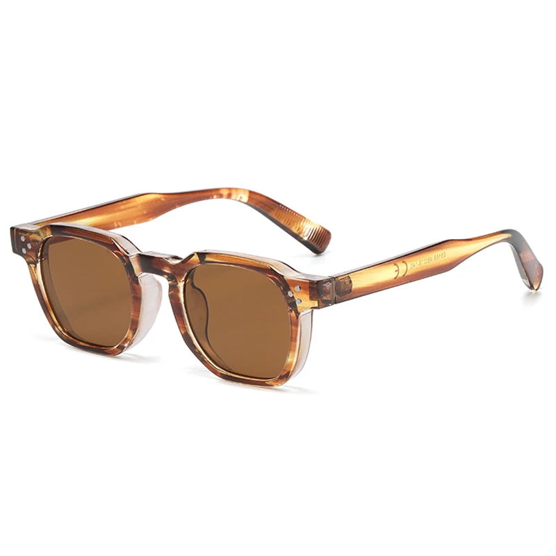 Vintage Rivet Square Sunglasses