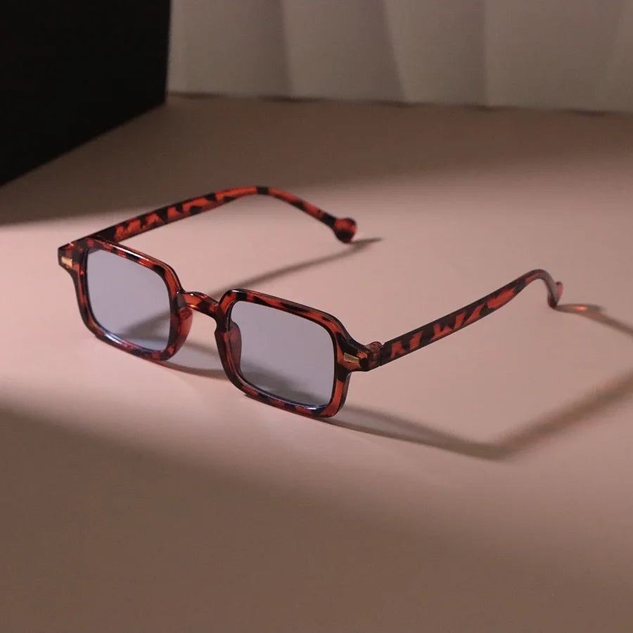 Vintage Mirrored Rectangle Sunglasses