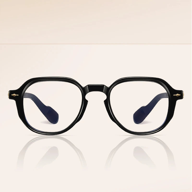 Bold Geometric Blue-Light Sunglasses