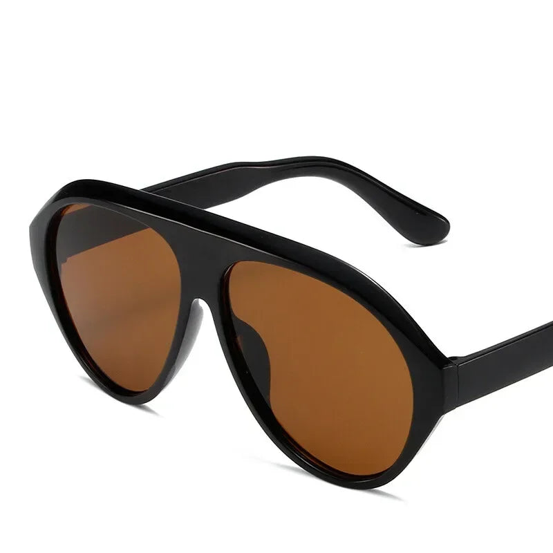 Oversized Pilot Shield Sunglasses